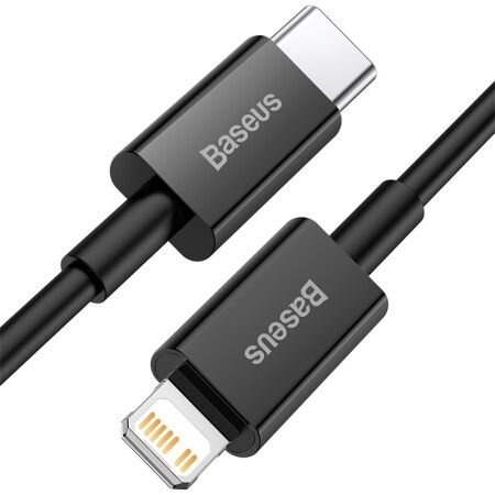 Кабель USB-C BASEUS Superior Series Fast Charging, Type-C - Lightning, 20W, 1 м, черный - 2
