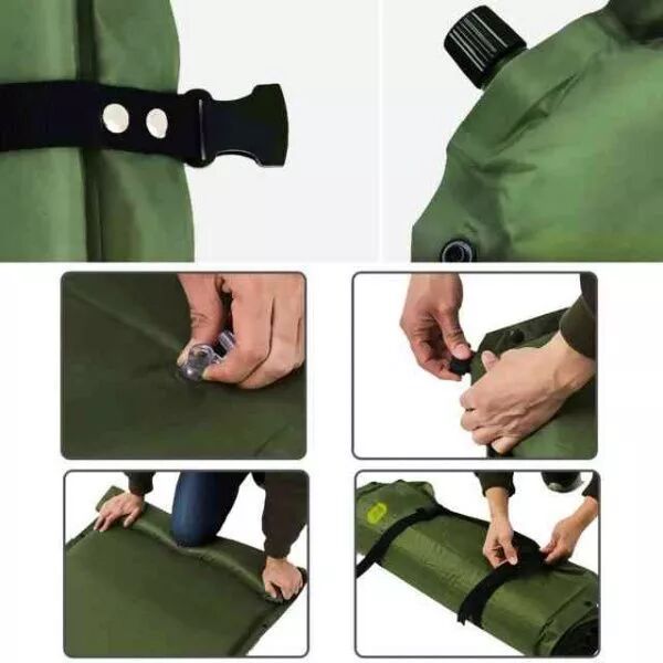 Надувной матрац ZaoFeng Outdoor Single Inflatable Mattress (Green/Зеленый) - 5