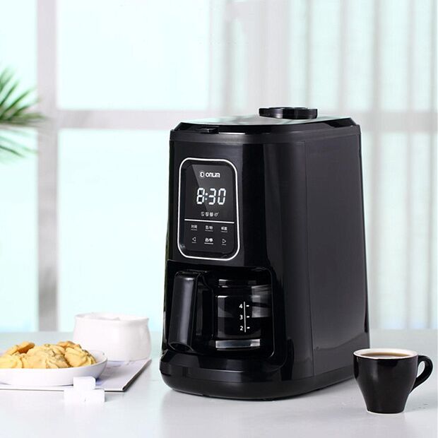 Капельная кофеварка с автомато мельницей Donlim DL-KF1061 (Black) - 4