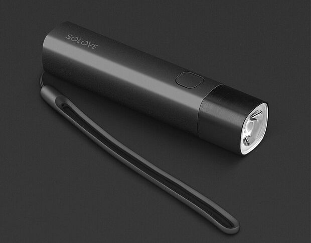 Портативный фонарик SOLOVE X3s Portable Flashlight Mobile Power (Black) - 3