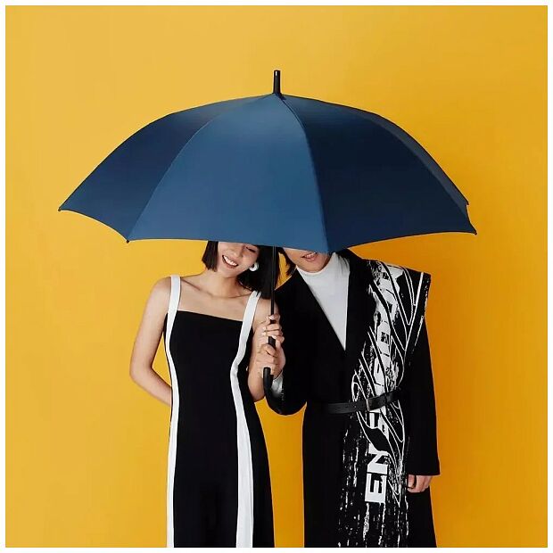 Ветроустойчивый зонт-трость UREVO Umbrella 113см (Dark Blue) - 3